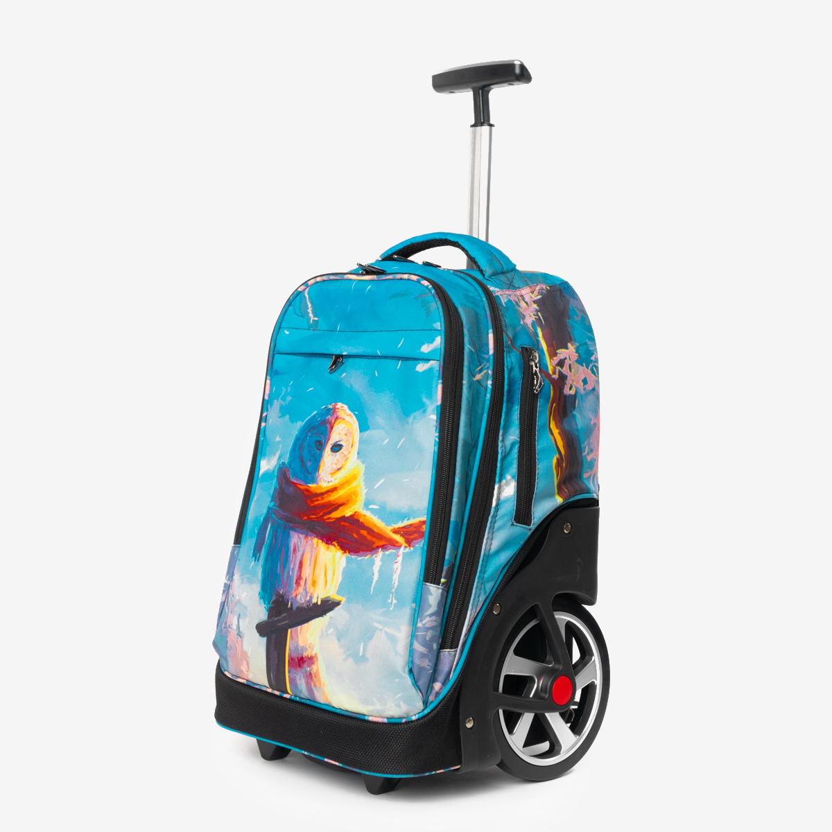 «Cube» Snowy Owl Сумка-рюкзак на колесиках