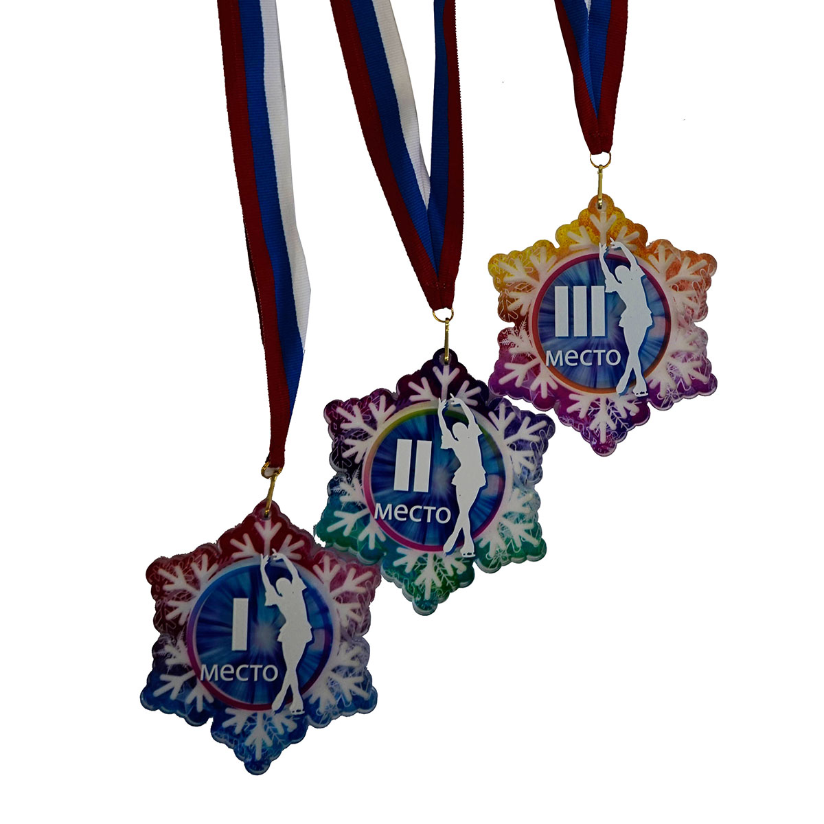 Акриловая медаль "Фигуристка-1"