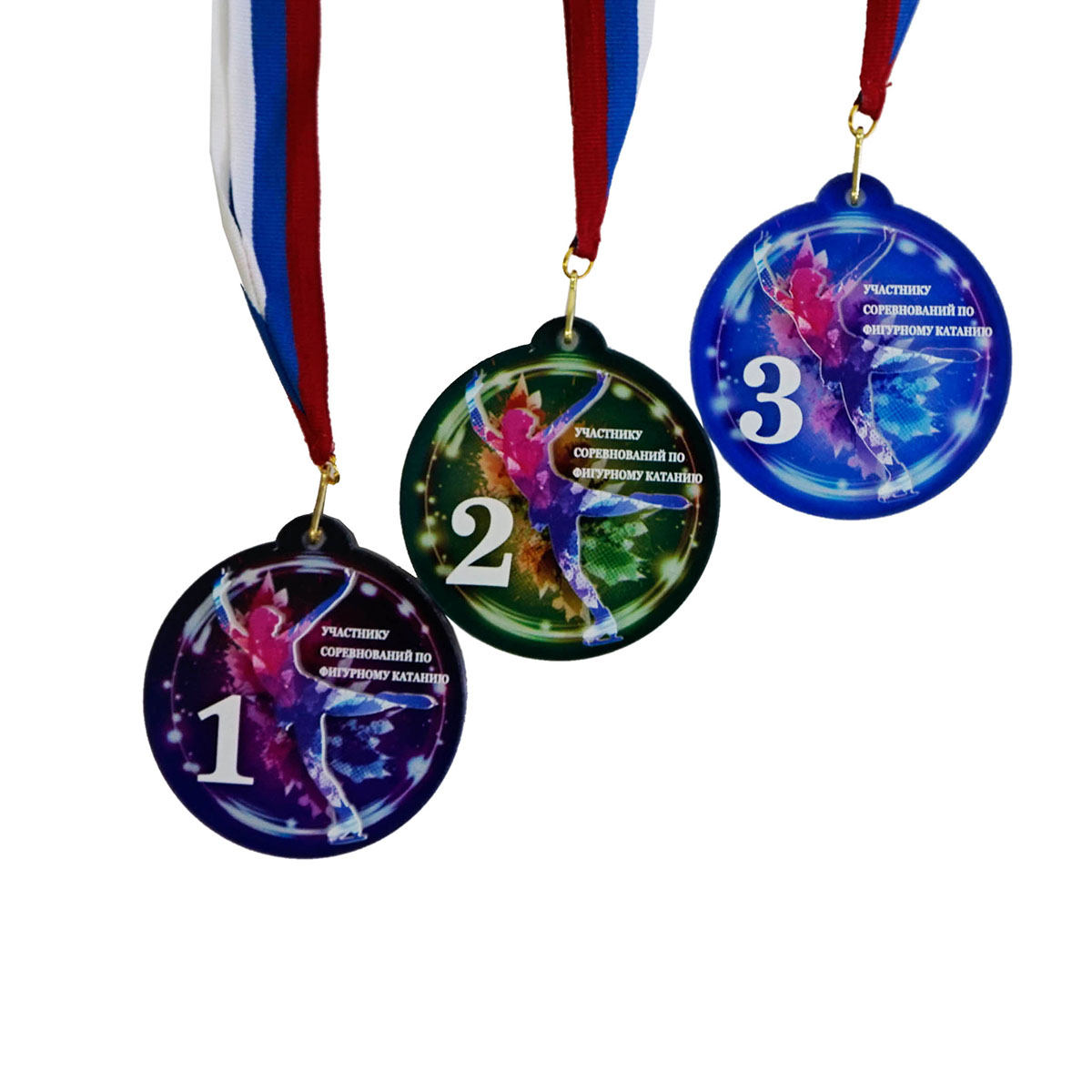 Комплект медалей "Фигуристка-2"