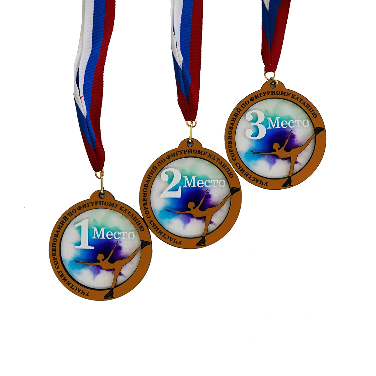 Комплект медалей "Фигуристка-6"